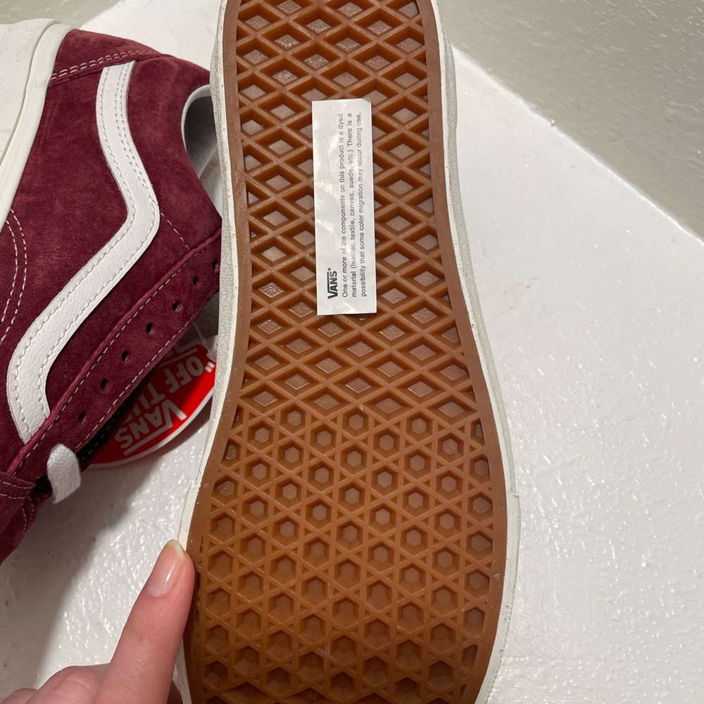 Vans Suede Sneakers in Burgundy and White never worn - Picture 11 of 13